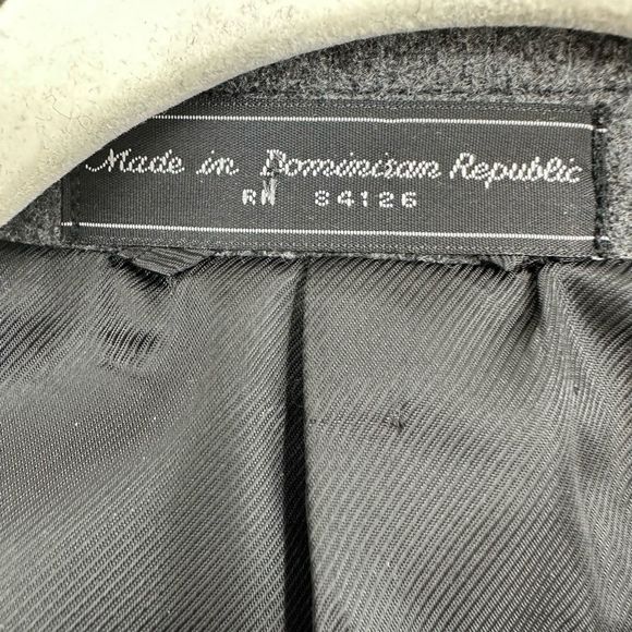 The Cambridge Collection 100% Camel Hair Mens Sport Coat Two Button 46L Grey - Picture 10 of 10